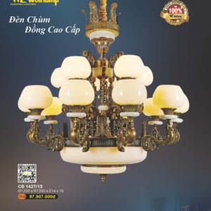 Đèn chùm đồng CD 1427/15