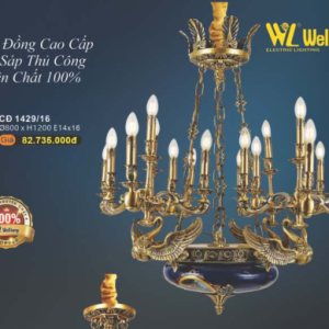Đèn chùm đồng CD 1429/16