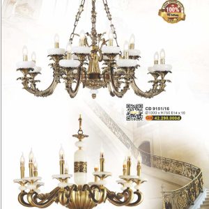Đèn chùm đồng CD 9151/16