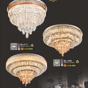 Điều chỉnh được độ sáng, có điều khiển từ xa ML 8717