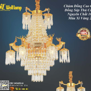 Đèn chùm đồng CD 1434/6+4