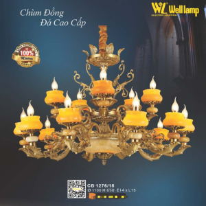 Đèn chùm đồng CD 1276/15